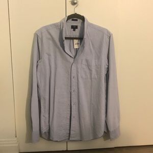 NWT J. Crew Slim Oxford, Blue, Size M